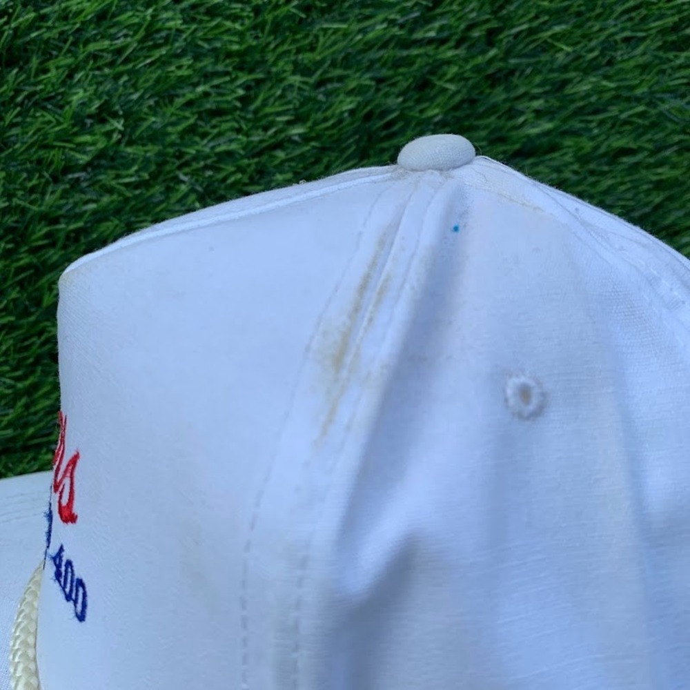 Vintage Yupoong NASCAR 400 Michigan International Speedway Snapback Hat White - Picture 3 of 9